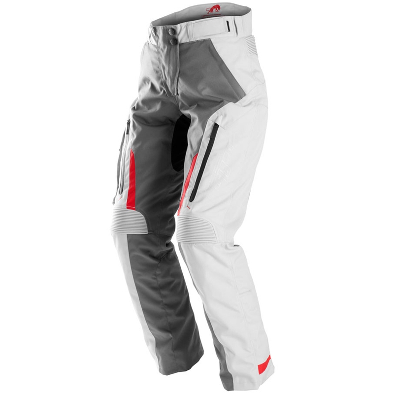 Furygan Killington Lady Grey Beige Red motociklinės kelnės