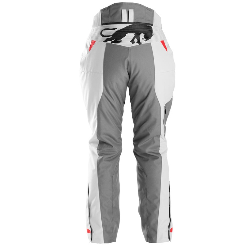Furygan Killington Lady Grey Beige Red motociklinės kelnės
