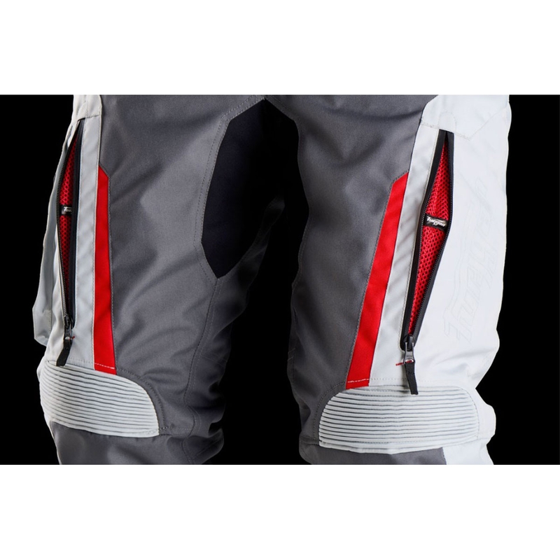 Furygan Killington Lady Grey Beige Red motociklinės kelnės