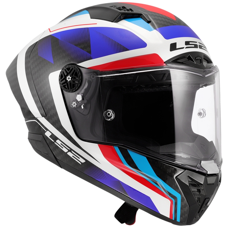 Integruotas motociklininko šalmas LS2 FF805 Thunder C GP Aero Raute mėlynai raudonas