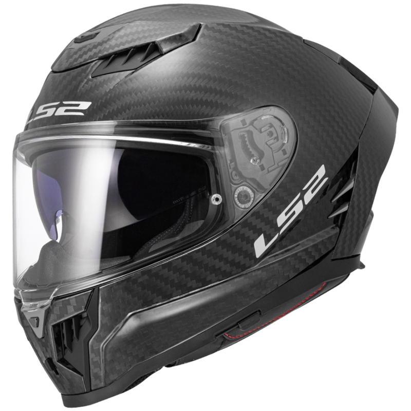 LS2 FF807 Dragon Carbon Integral Motociklininko šalmas matinis juodas