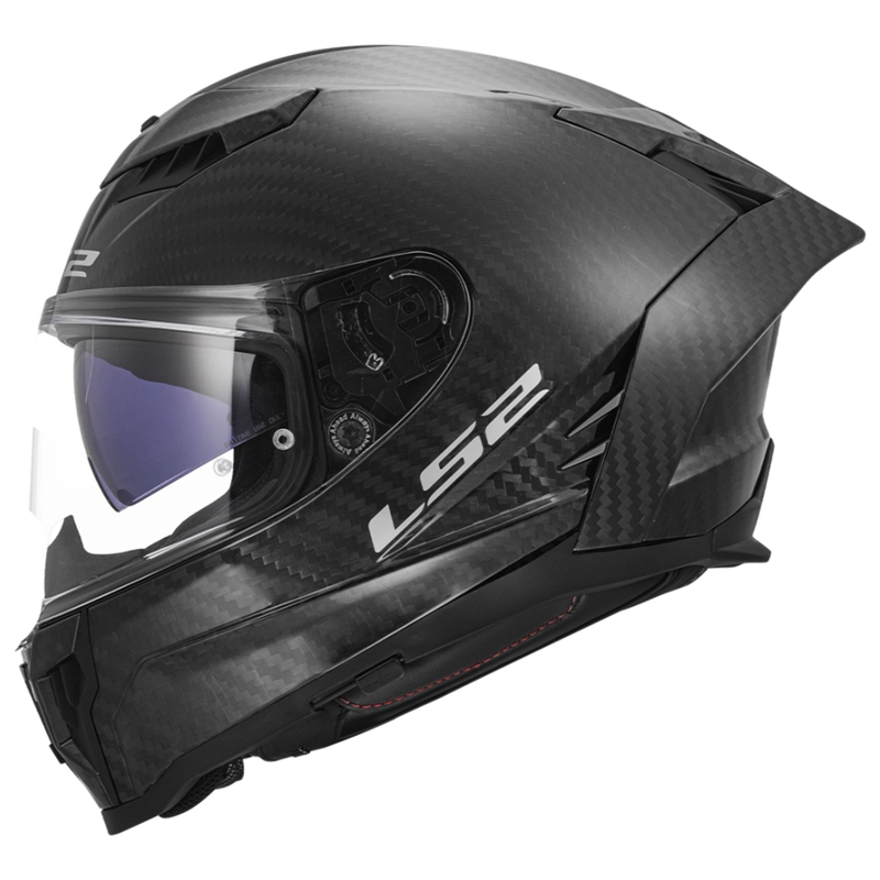 LS2 FF807 Dragon Carbon Integral Motociklininko šalmas matinis juodas