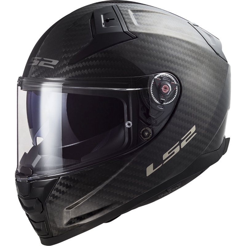 LS2 FF811 Vector II Carbon integralinis motociklininko šalmas matinės juodos spalvos
