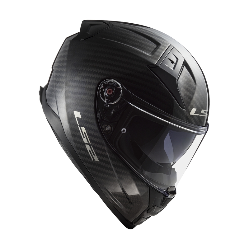 LS2 FF811 Vector II Carbon integralinis motociklininko šalmas matinės juodos spalvos