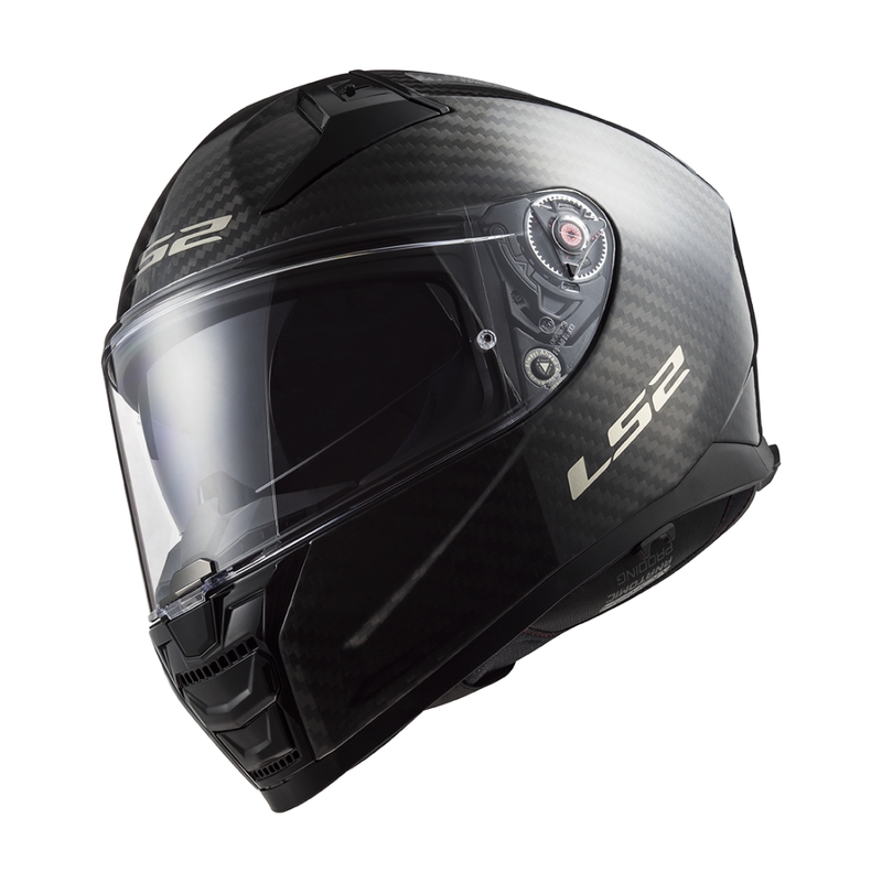 LS2 FF811 Vector II Carbon integralinis motociklininko šalmas matinės juodos spalvos