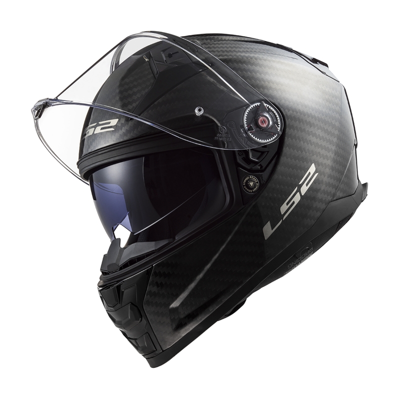 LS2 FF811 Vector II Carbon integralinis motociklininko šalmas matinės juodos spalvos
