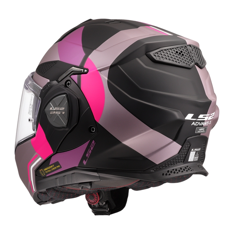 LS2 FF901 Advant X Ultra pilkai violetinis motociklininko šalmas