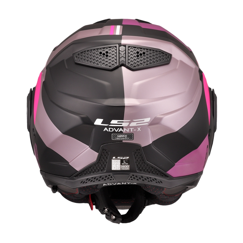 LS2 FF901 Advant X Ultra pilkai violetinis motociklininko šalmas