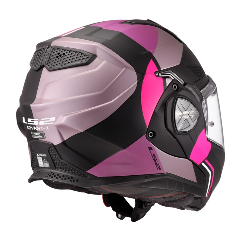 LS2 FF901 Advant X Ultra pilkai violetinis motociklininko šalmas