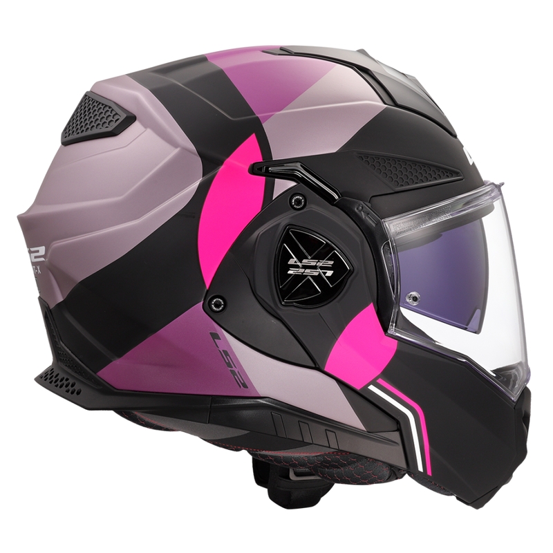 LS2 FF901 Advant X Ultra pilkai violetinis motociklininko šalmas