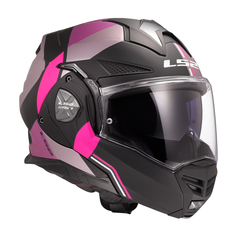LS2 FF901 Advant X Ultra pilkai violetinis motociklininko šalmas