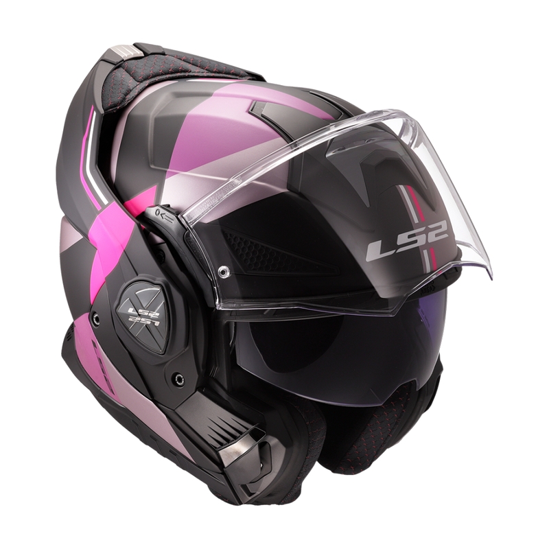 LS2 FF901 Advant X Ultra pilkai violetinis motociklininko šalmas