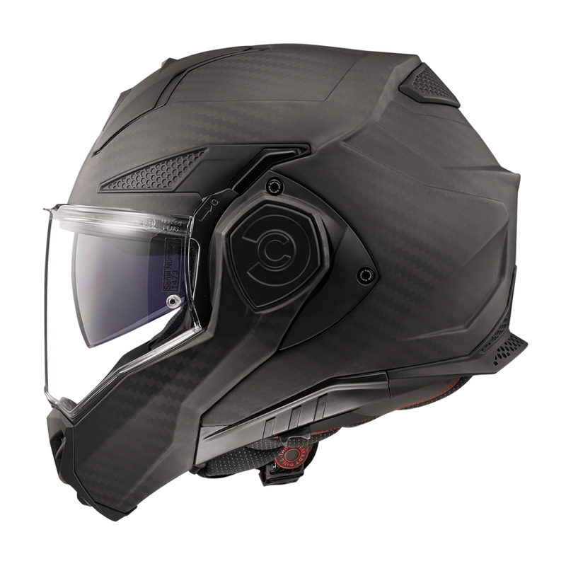 LS2 FF901 FF901 Advant X Solid Carbon motociklininko šalmas matinės juodos spalvos