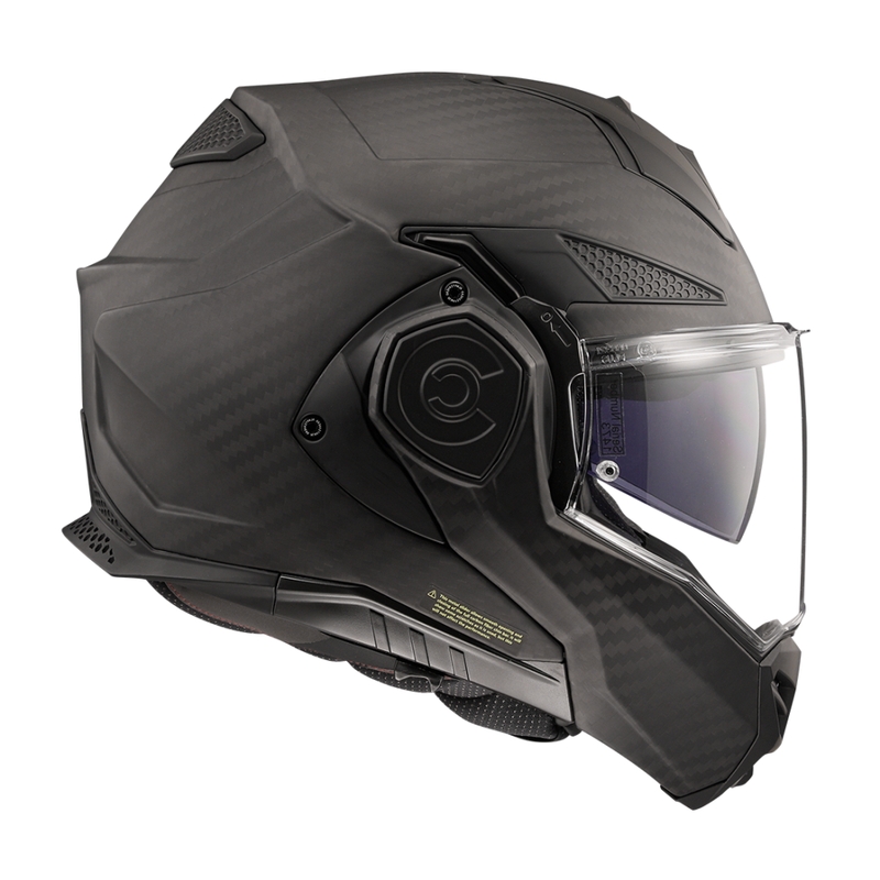 LS2 FF901 FF901 Advant X Solid Carbon motociklininko šalmas matinės juodos spalvos