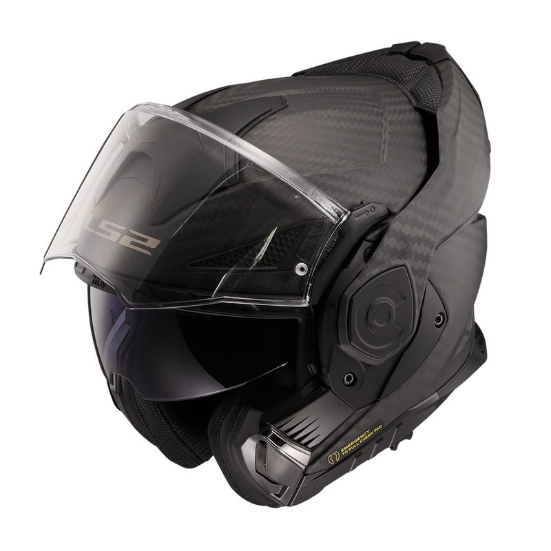 LS2 FF901 FF901 Advant X Solid Carbon motociklininko šalmas matinės juodos spalvos