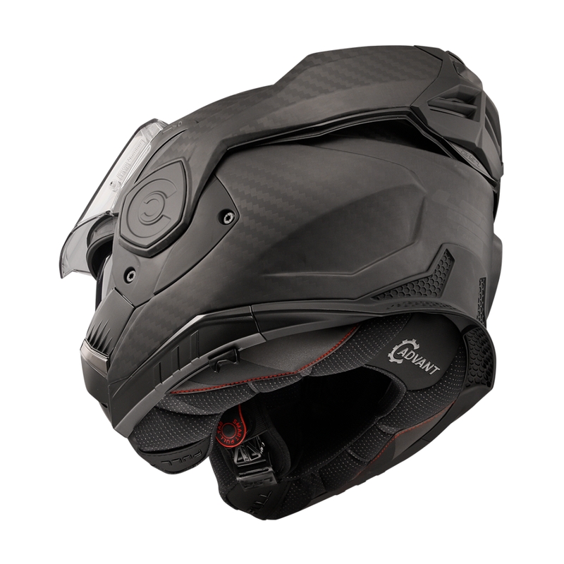 LS2 FF901 FF901 Advant X Solid Carbon motociklininko šalmas matinės juodos spalvos