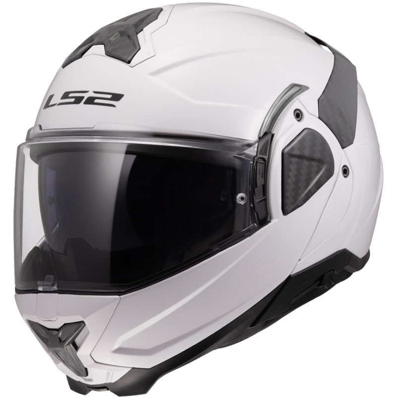 Atlenkiamas motociklo šalmas LS2 FF910 Advant II Solid baltas