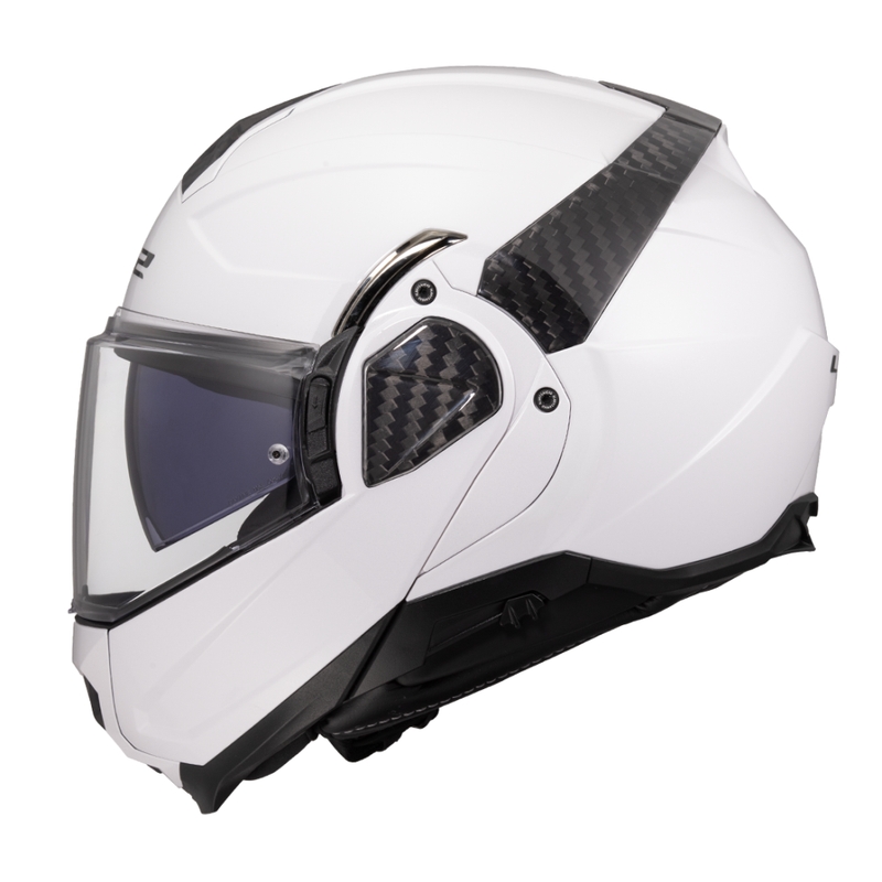 Atlenkiamas motociklo šalmas LS2 FF910 Advant II Solid baltas