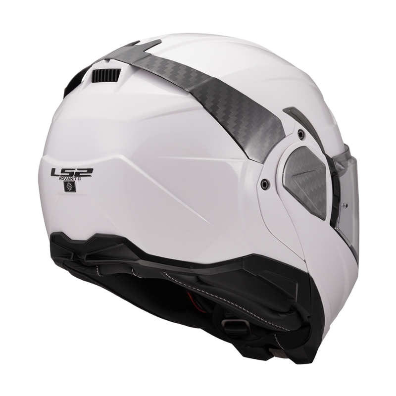Atlenkiamas motociklo šalmas LS2 FF910 Advant II Solid baltas