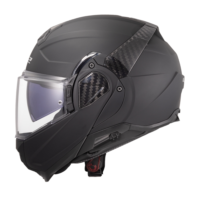 LS2 FF910 Advant II Solid Matte Black sulankstomas motociklininko šalmas