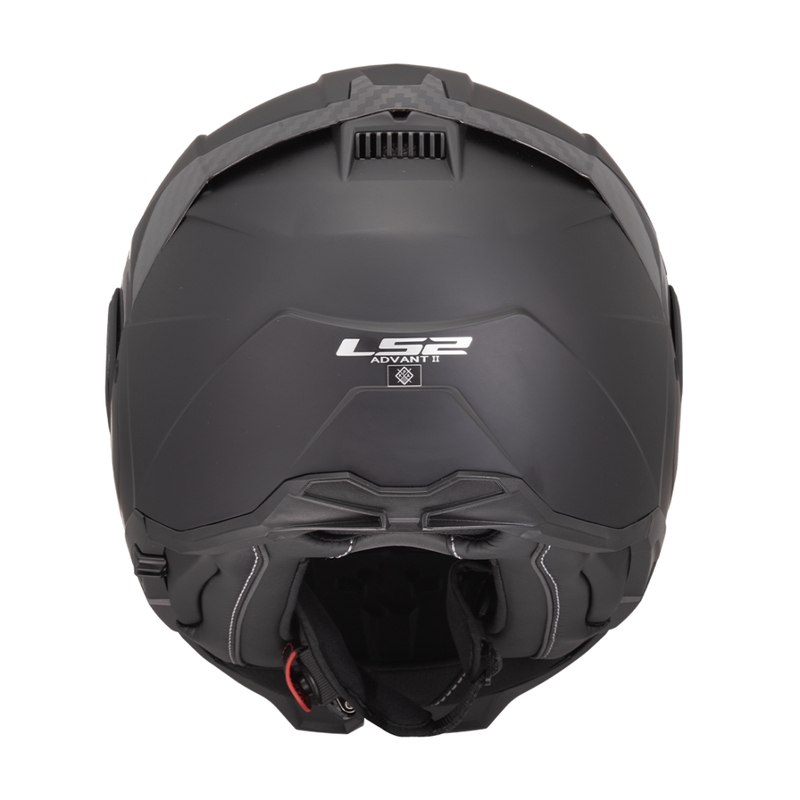 LS2 FF910 Advant II Solid Matte Black sulankstomas motociklininko šalmas