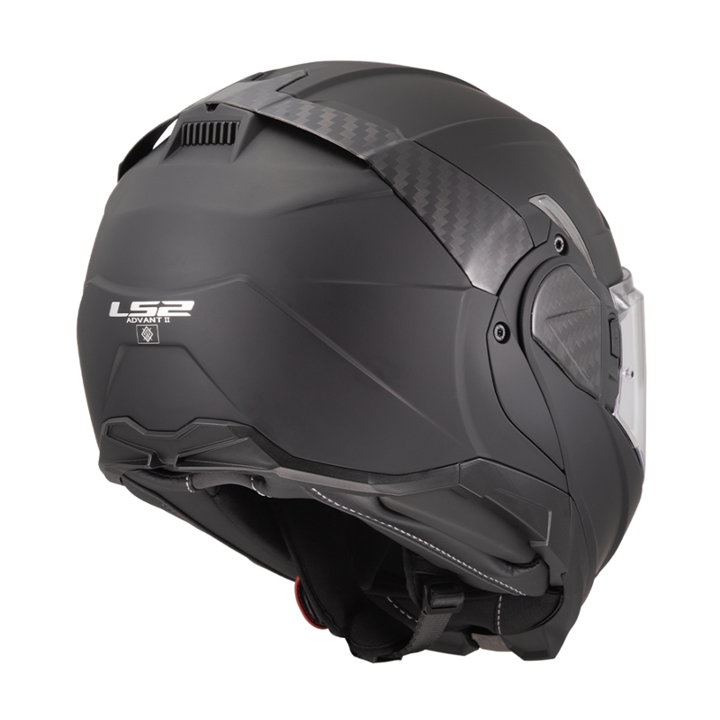 LS2 FF910 Advant II Solid Matte Black sulankstomas motociklininko šalmas