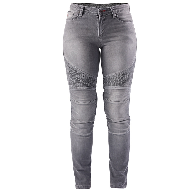 Moteriški džinsai Furygan Purdey Evo Slim Grey Motorcycle Jeans