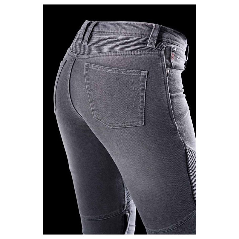 Moteriški džinsai Furygan Purdey Evo Slim Grey Motorcycle Jeans