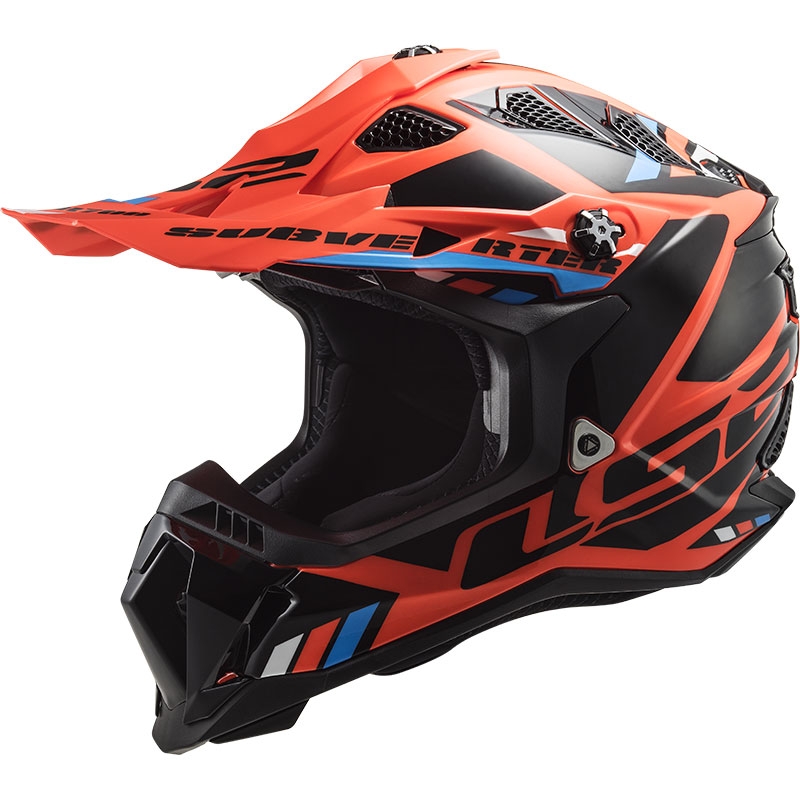 Motokroso šalmas LS2 MX700 Subverter Stomp oranžinis-juodas