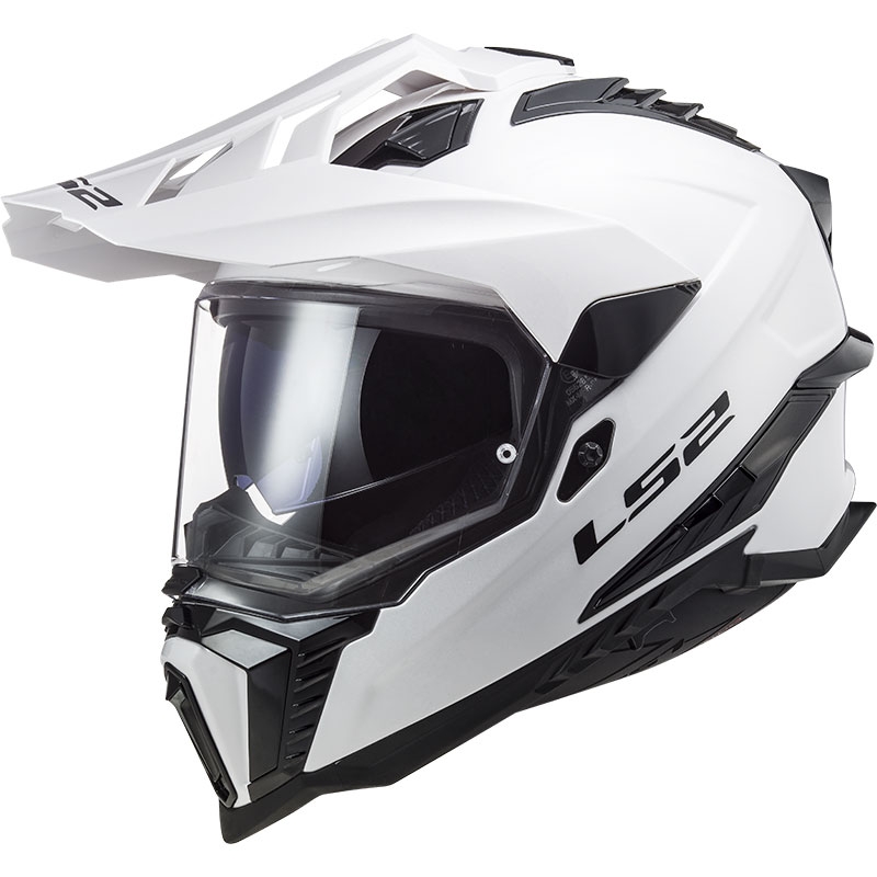 Enduro motociklininko šalmas LS2 MX701 C Explorer Solid white