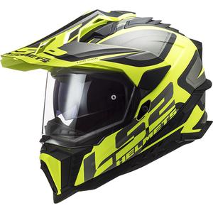 Enduro motociklininko šalmas LS2 MX701 C Explorer Alter matinis juodas-fluo geltonas