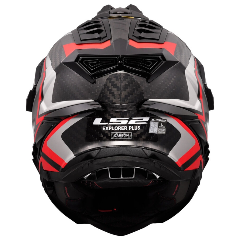 Enduro motociklininko šalmas LS2 MX701 Explorer C Frontier II raudonas