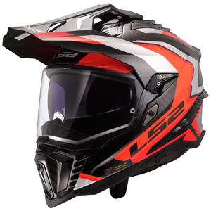 Enduro motociklininko šalmas LS2 MX701 Explorer C Frontier II oranžinis