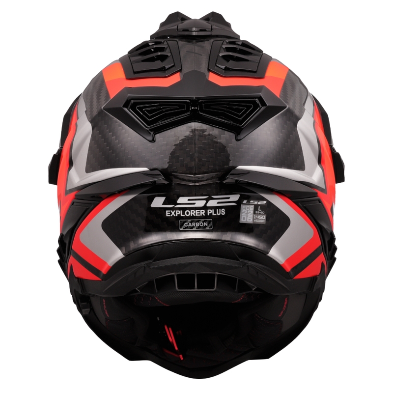 Enduro motociklininko šalmas LS2 MX701 Explorer C Frontier II oranžinis