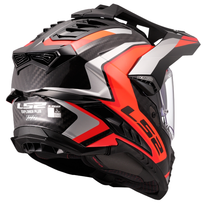 Enduro motociklininko šalmas LS2 MX701 Explorer C Frontier II oranžinis
