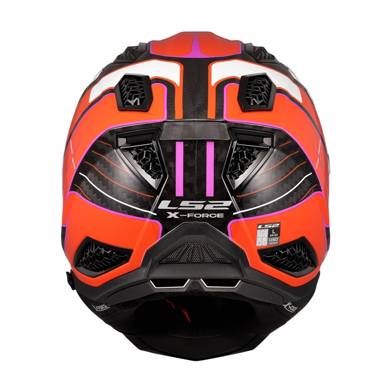 Motokroso šalmas LS2 MX703 X-Force Galuo oranžinis