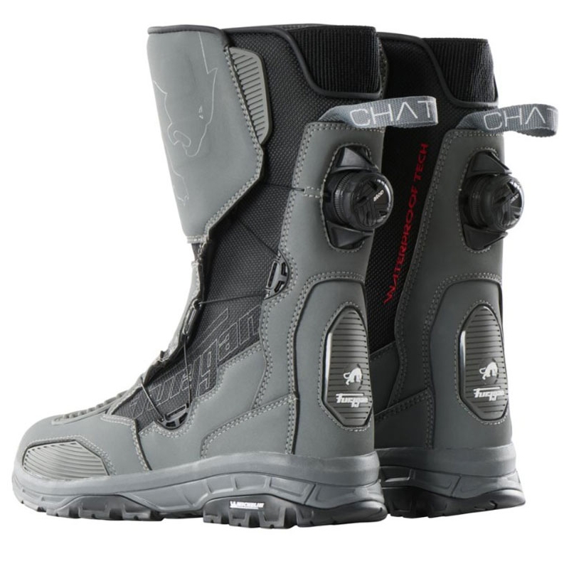 Furygan Chattan D3O® WP pilkos ir juodos spalvos motociklininko batai