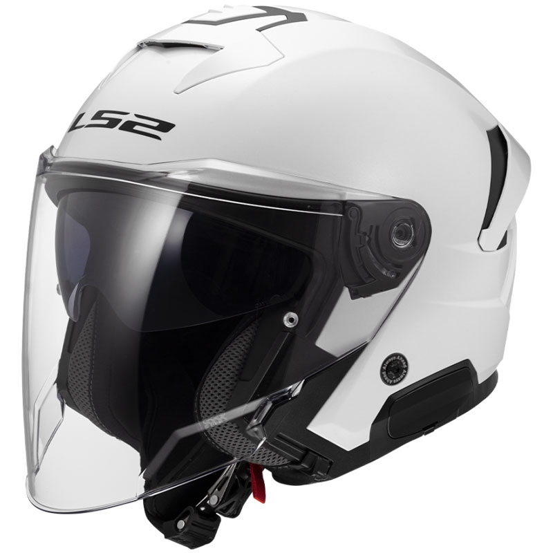 Atviras motociklininko šalmas LS2 OF618 Verso II Solid white