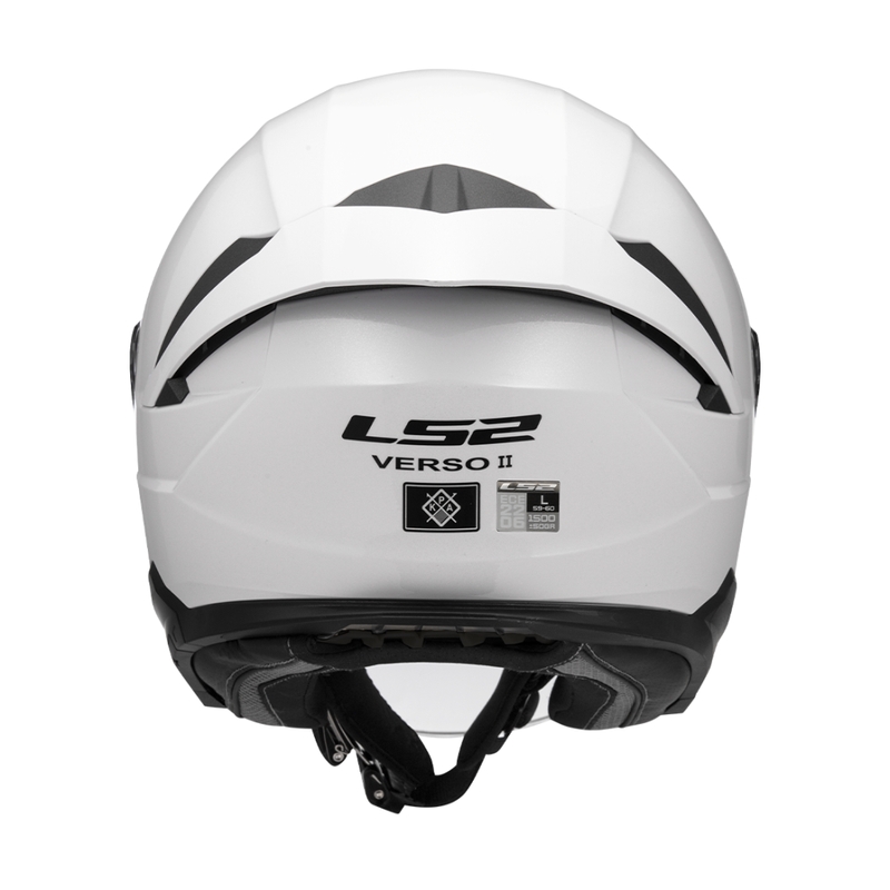 Atviras motociklininko šalmas LS2 OF618 Verso II Solid white