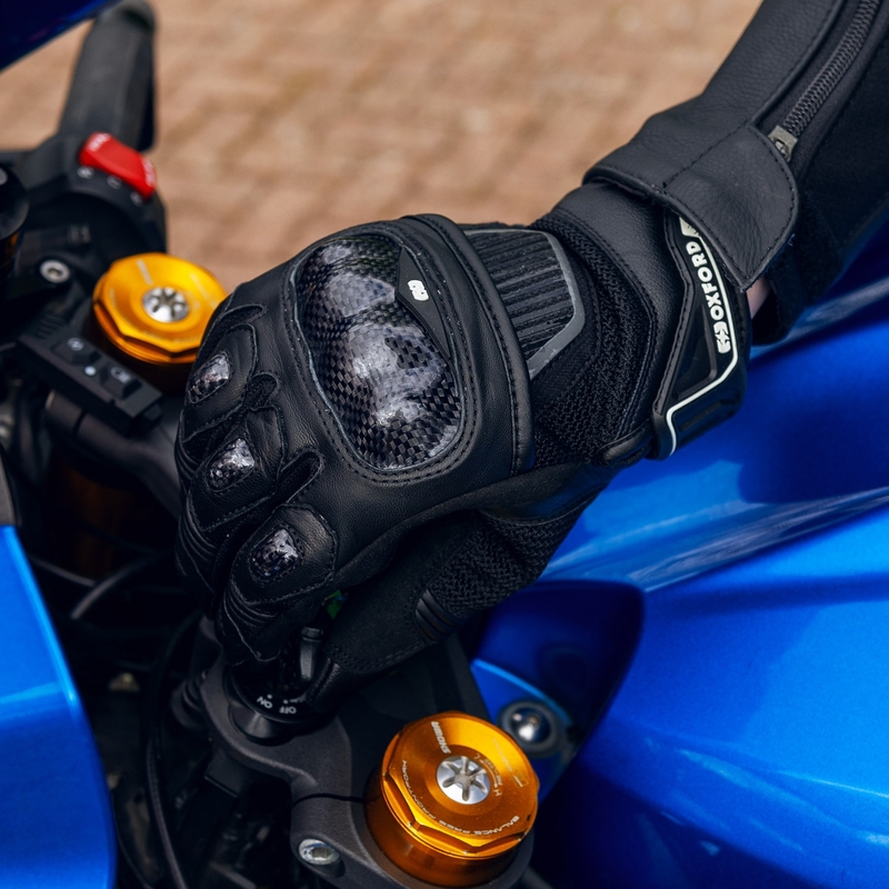 Oxford RP-4S 3.0 motociklininko pirštinės juodos spalvos