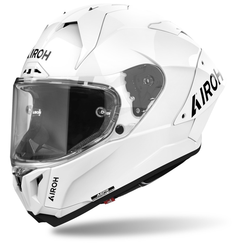 Integruotas motociklininko šalmas Airoh GP800 FIM Carbon baltas