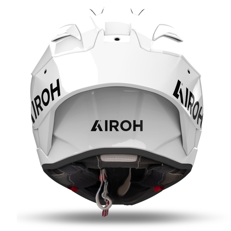 Integruotas motociklininko šalmas Airoh GP800 FIM Carbon baltas