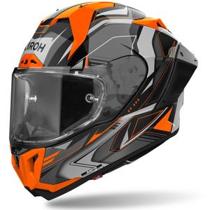 Integruotas motociklininko šalmas Airoh GP800 Must oranžinis