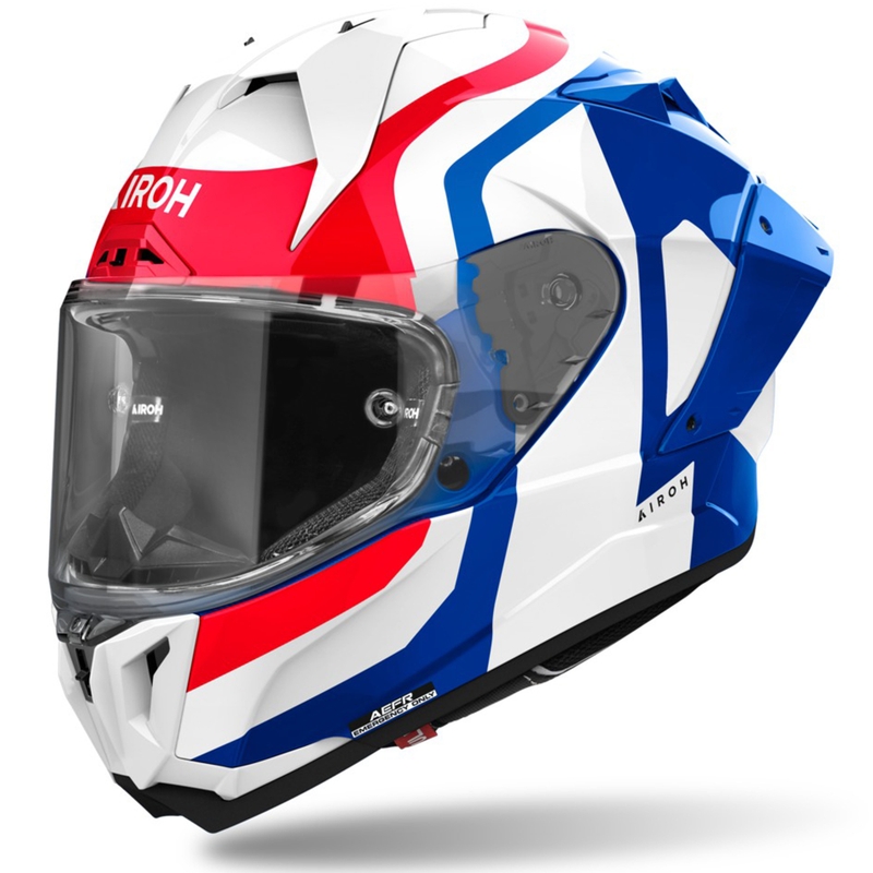 Airoh GP800 Competition integralus motociklininko šalmas mėlynai raudonas