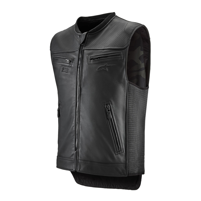 Oro pagalvių liemenė Alpinestars TECH-AIR®3 V2 LEATHER sistema juoda