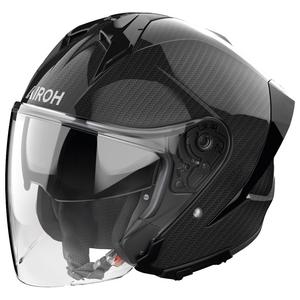 Atviras motociklininko šalmas Airoh H21 Carbon black