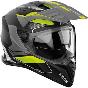 Enduro motociklininko šalmas Airoh Bandit Tune matinis geltonas