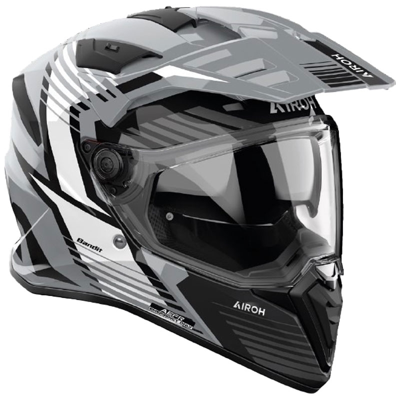 Enduro motociklininko šalmas Airoh Bandit Spicy grey