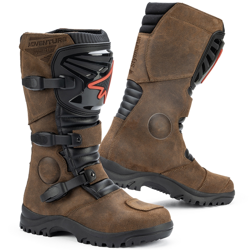 Motociklininko batai Stylmartin Overlander WP rudi