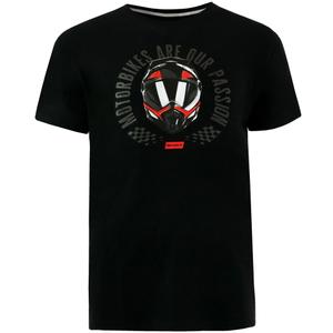 MotoZem marškinėliai Motociklai yra mūsų aistra juoda